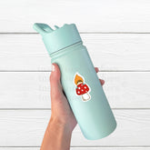 Gnome Elf on Mushroom Sticker